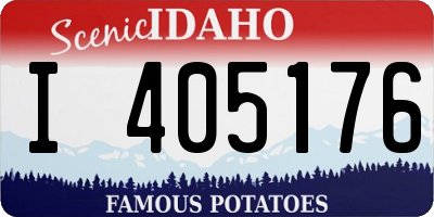 ID license plate I405176