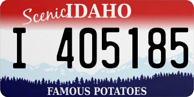 ID license plate I405185