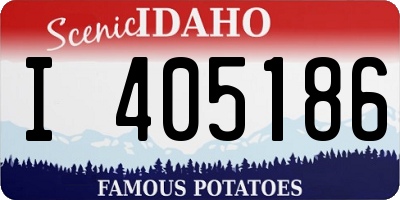 ID license plate I405186
