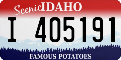ID license plate I405191