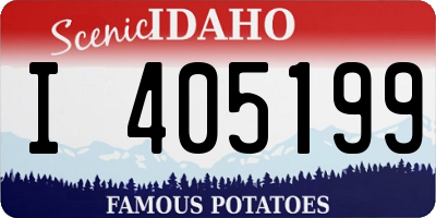 ID license plate I405199