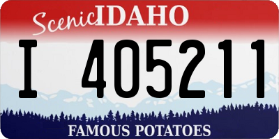 ID license plate I405211