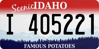 ID license plate I405221