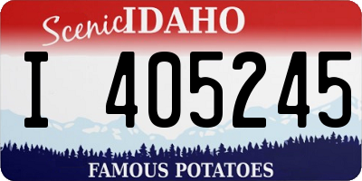 ID license plate I405245