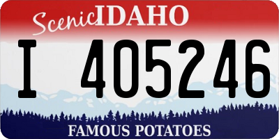 ID license plate I405246