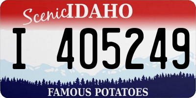 ID license plate I405249