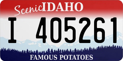 ID license plate I405261