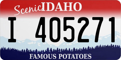 ID license plate I405271