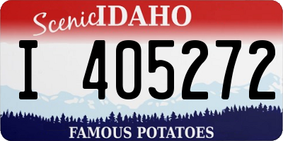 ID license plate I405272