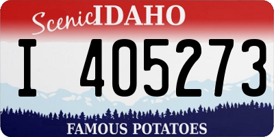 ID license plate I405273