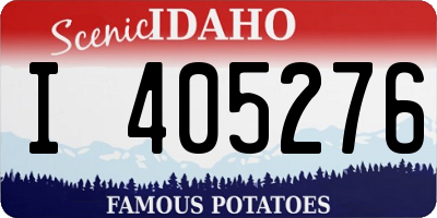 ID license plate I405276