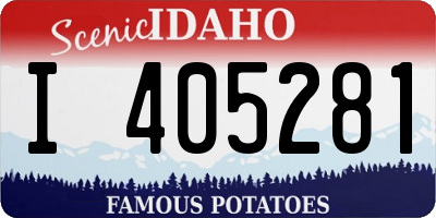 ID license plate I405281