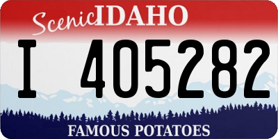 ID license plate I405282