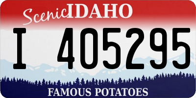 ID license plate I405295