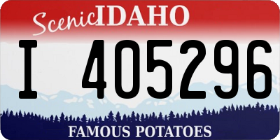 ID license plate I405296