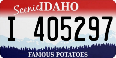 ID license plate I405297
