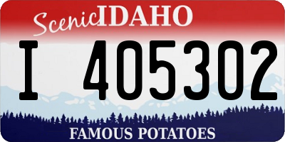 ID license plate I405302
