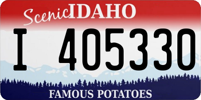 ID license plate I405330