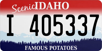 ID license plate I405337