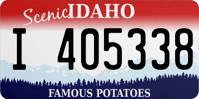 ID license plate I405338