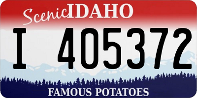 ID license plate I405372