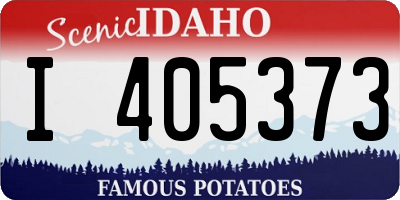 ID license plate I405373