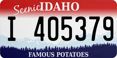 ID license plate I405379