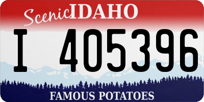 ID license plate I405396
