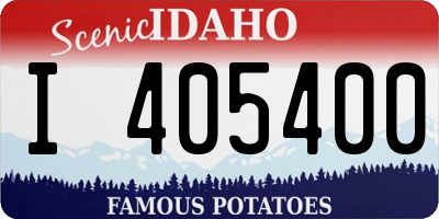 ID license plate I405400