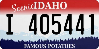ID license plate I405441