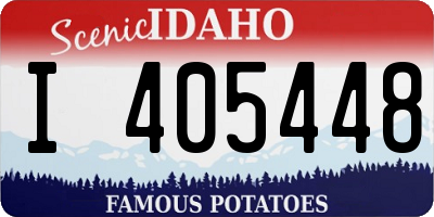 ID license plate I405448
