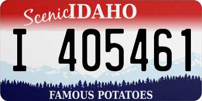 ID license plate I405461