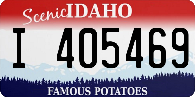ID license plate I405469