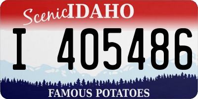 ID license plate I405486