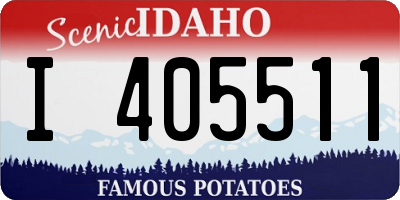 ID license plate I405511
