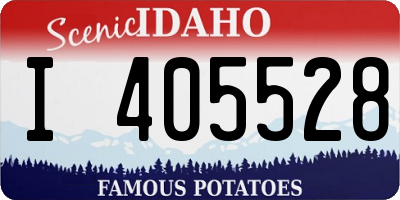 ID license plate I405528