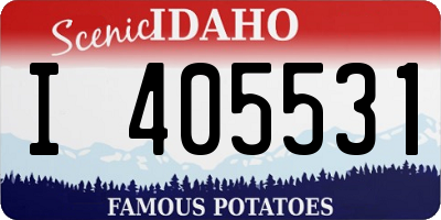 ID license plate I405531