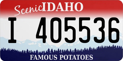 ID license plate I405536