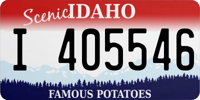 ID license plate I405546