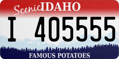 ID license plate I405555