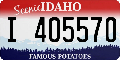 ID license plate I405570