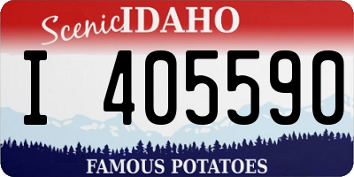 ID license plate I405590