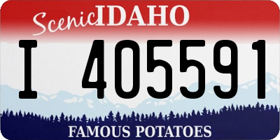 ID license plate I405591