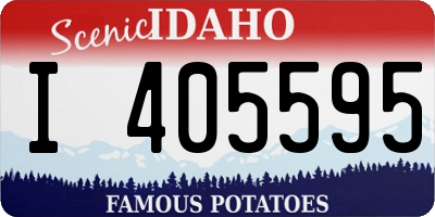 ID license plate I405595