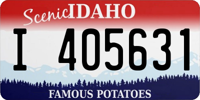 ID license plate I405631