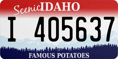 ID license plate I405637