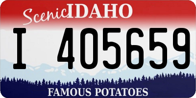 ID license plate I405659