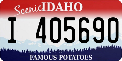 ID license plate I405690