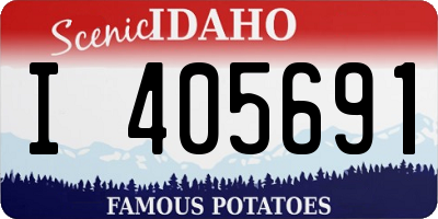 ID license plate I405691