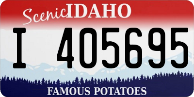 ID license plate I405695